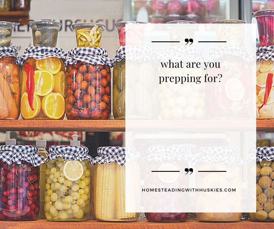 what are you prepping for?